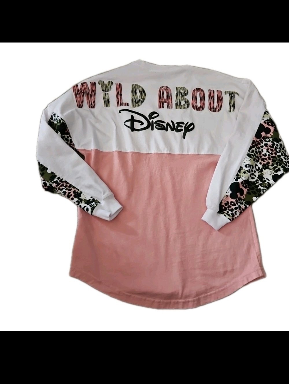 Disney Womens Wild About Disney Animal Print Spirit Jersey XS - Picture 7 of 13